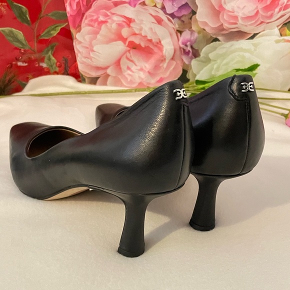 Sam Edelman Woman Black Leather RIKA Slip-On Pump Size: 8.5M - Picture 3 of 6